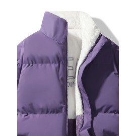 Reversible Chic Plus Size Women's Jacket - Casual Long Sleeve, Zip-Up Outerwear with Pockets for Fall & Winter Reversible Chic Plus Size Women's Jacket - Casual Long Sleeve, Zip-Up Outerwear with Pockets for Fall & Winter
