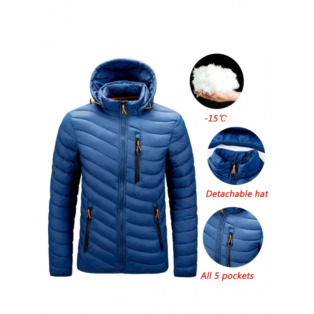 Women's Slim-Fit Waterproof Hooded Jacket - Casual & Stylish, Long Sleeve, Machine Washable for Fall/Winter Women's Slim-Fit Waterproof Hooded Jacket - Casual & Stylish, Long Sleeve, Machine Washable for Fall/Winter