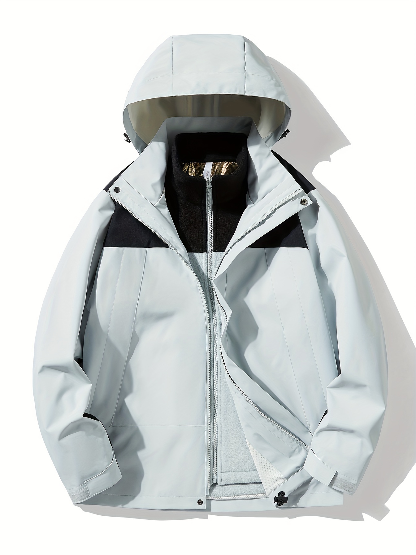 womens 3 in 1 winter outdoor jacket set waterproof   warm with detachable fleece liner hooded for hiking travel details 6