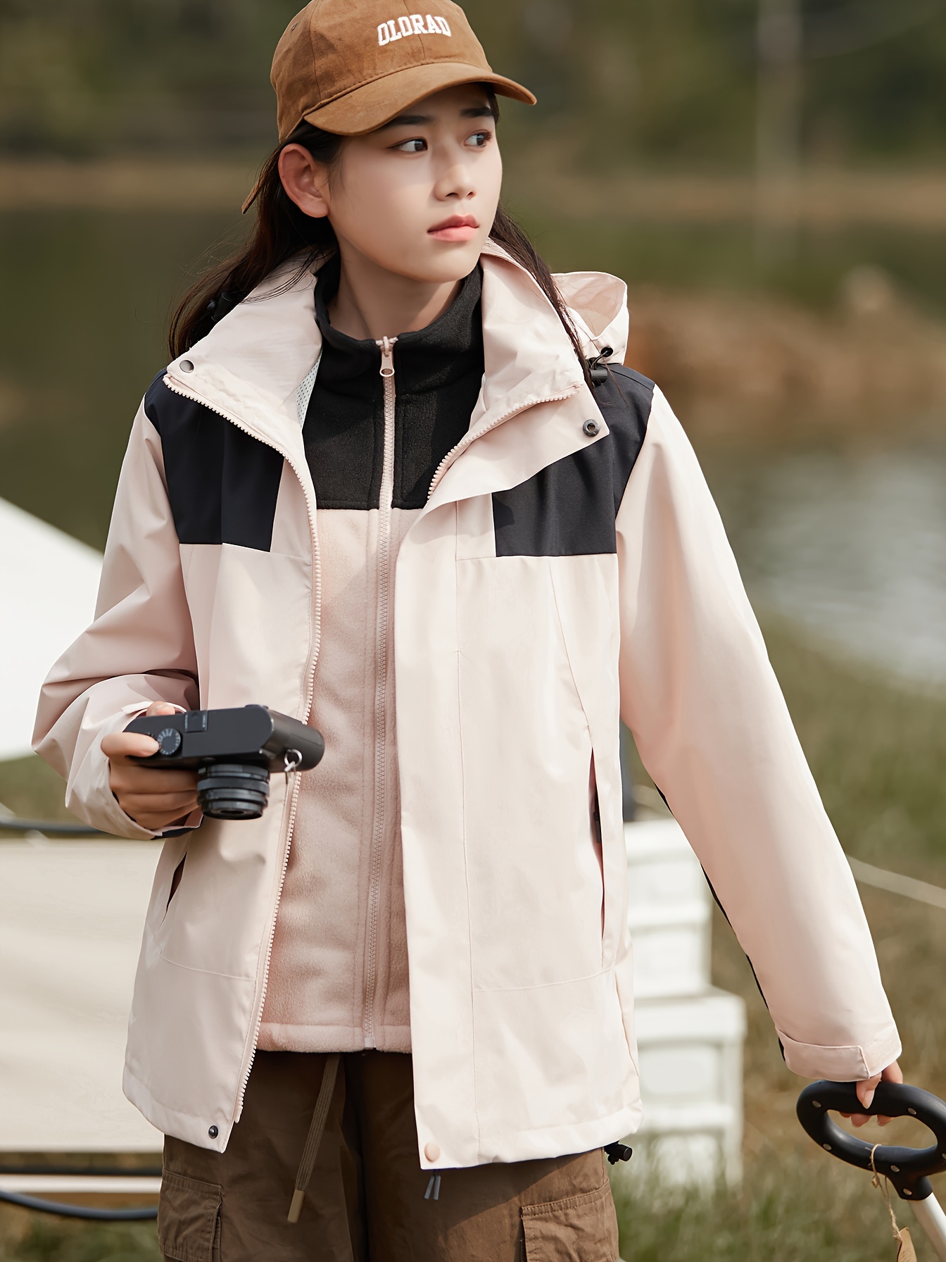 womens 3 in 1 winter outdoor jacket set waterproof   warm with detachable fleece liner hooded for hiking travel details 12